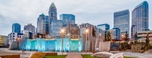 Uptown skyline of Charlotte North Carolina